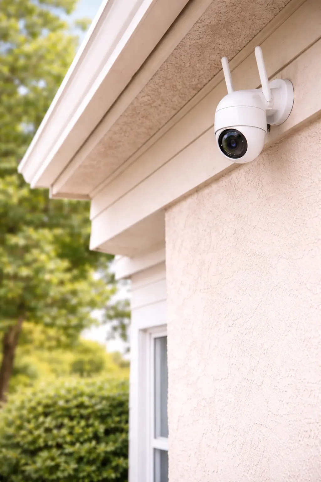Security camera installation for home surveillance